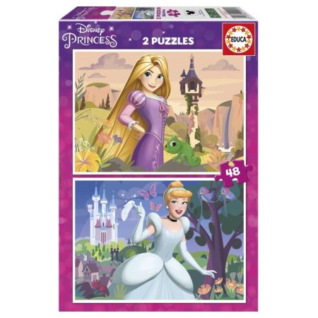 Educa puzzle 2x48 princesas Disney