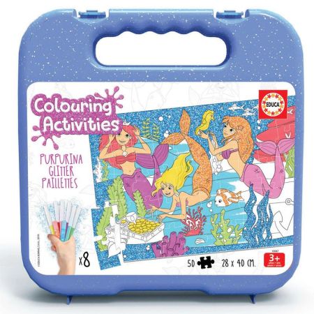 Educa puzzle 50 sirenas para colorear