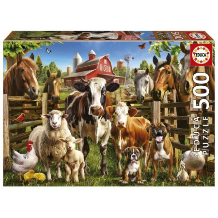 Educa puzzle 500 los traviesos de la granja