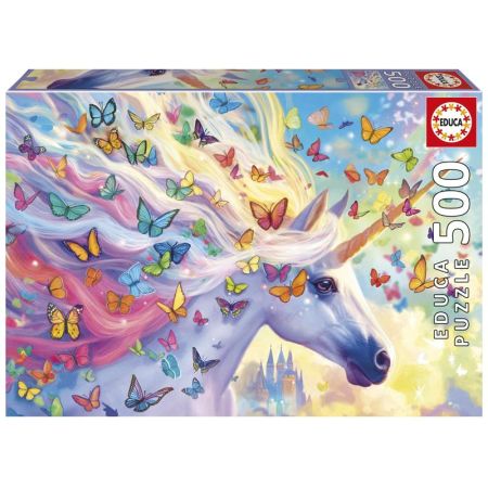 Educa puzzle 500 unicornios arcoiris