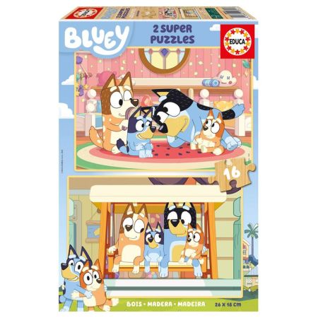 Educa puzzle madera 2X16 Bluey