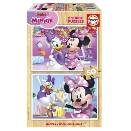 Educa puzzle madera 2x50 Minnie