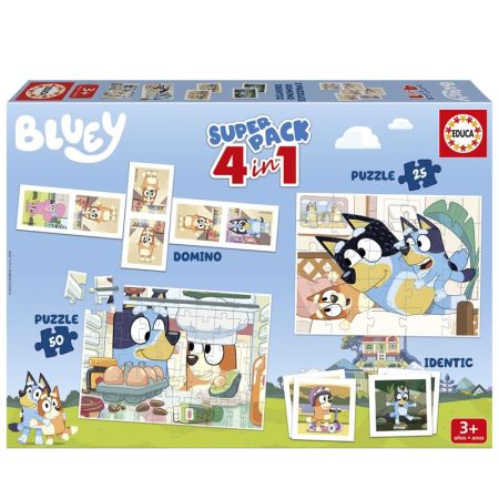 Educa superpack 4 in 1 juegos Bluey