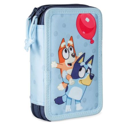 Estuche 2 cremalleras Bluey