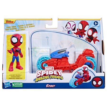 Spidey motocicleta y figura Spidey