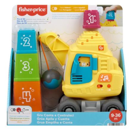 Fisher Price grúa cuenta y apila