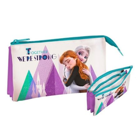 Estuche escolar triple Frozen