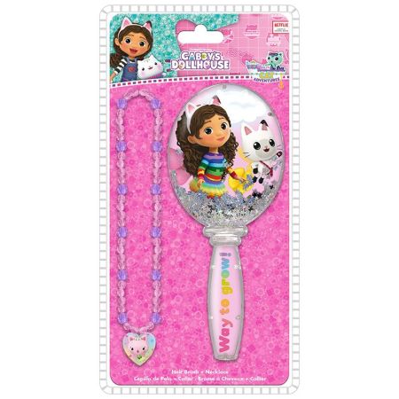 Gabby Cepillo de pelo y collar con charms