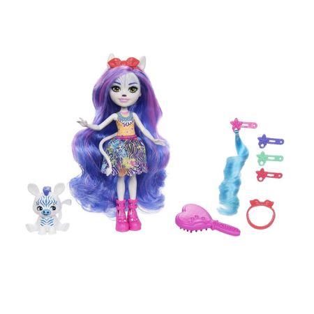 Enchantimals muñeca Glam Party cebra