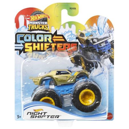 Coche Hot Wheels Monster Trucks color shifters