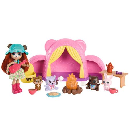Enchantimals playset oso camping con accesorios