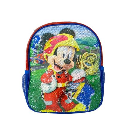 Mochila escolar Mickey lentejuelas 30cm