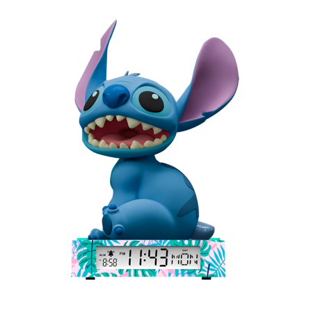 Stitch lámpara 3D con despertador