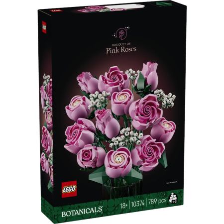 Lego botanicals ramo de rosas cor de rosa