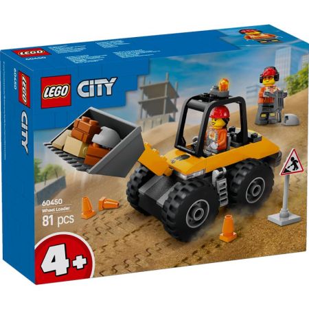 Lego City cargadora con ruedas amarilla