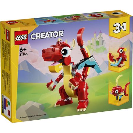 Lego Creator dragón rojo