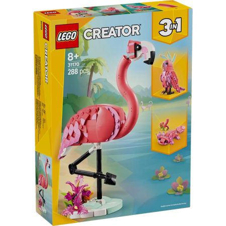 Lego Creator fauna salvaje flamenco rosa