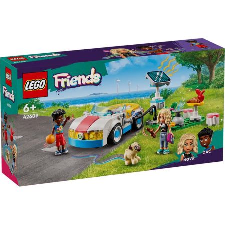 Lego Friends coche eléctrico y cargador