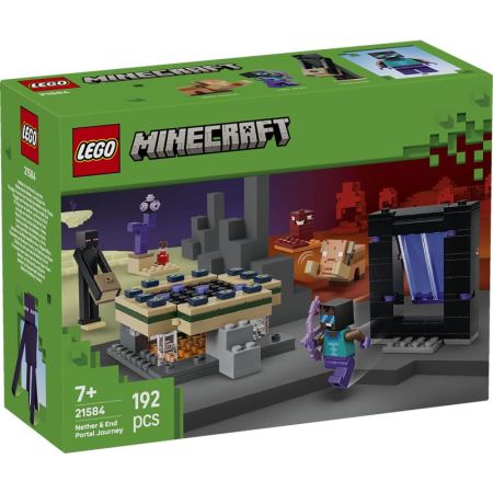 Lego Minecraft viaje por Nether y el Portal al End
