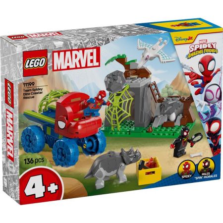 Lego Spidey todoterreno Dinosaurio y Equipo Spidey