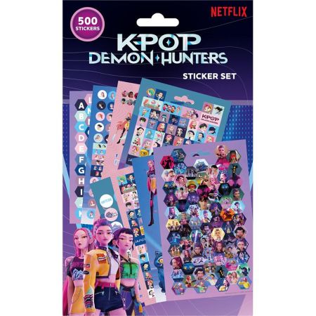 Libreta pegatinas 500 uds Kpop Demon Hunters