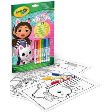 Libro actividades y colorear Gabby 7 rotuladores