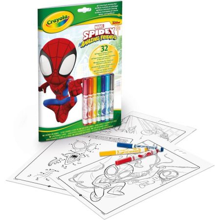 Libro actividades y colorear Spidey 7 rotuladores