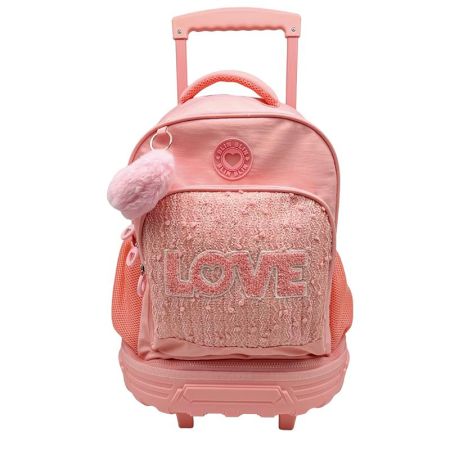 Mochila escolar  y trolley Love 44 cm