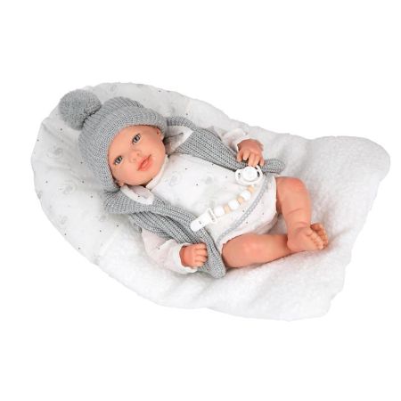 Bebé reborn 45 cm Daniela con cojín