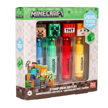 Pack 4 marcadores con topper Minecraft