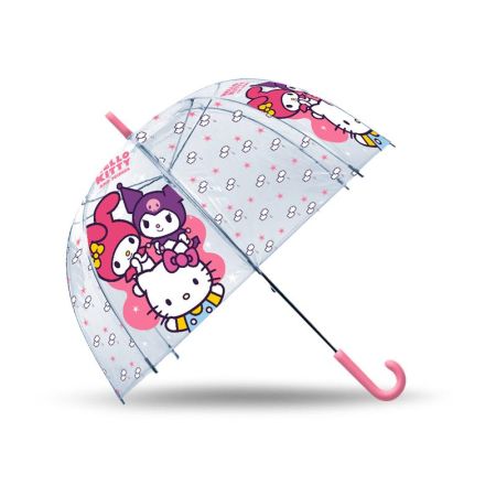Paraguas transparente Kitty and friends  46 cm