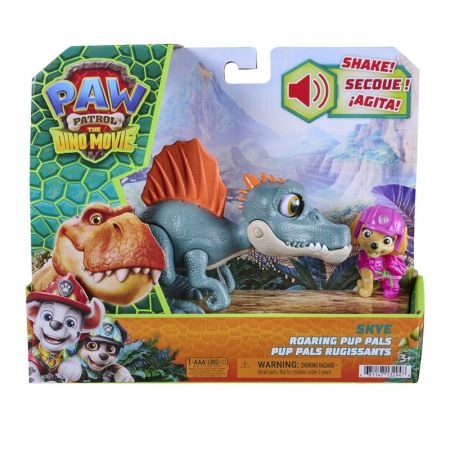 Patrulla canina Dino Rugiente y Figura Skye