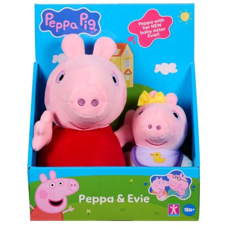 Peluche Peppa Pig con bebé