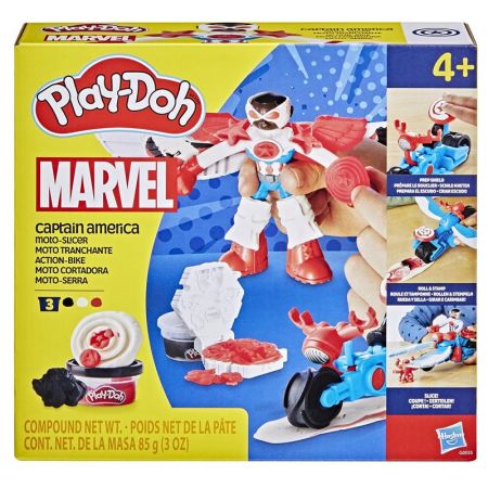 Play Doh Marvel set de juego moto Capitán América