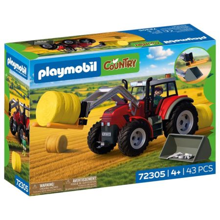Playmobil Country tractor con pacas de heno