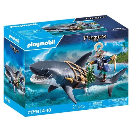 Playmobil Pirates tiburón gigante con pirata