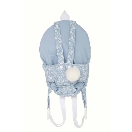Portabebé azul para muñecas 40 a 45 cm
