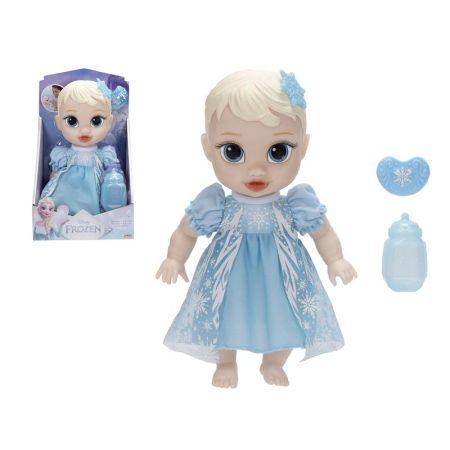 Princesas Disney Frozen Elsa muñeca bebé snuggly