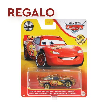 Cars Rayo McQueeen Dorado Coche