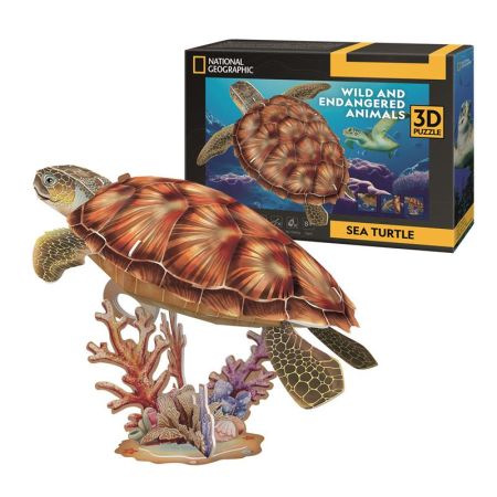 Puzzle 3D tortuga