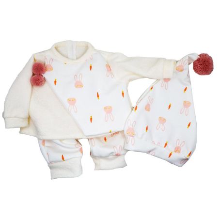 Ropa bebé Elegance pijama conejos 45 cm