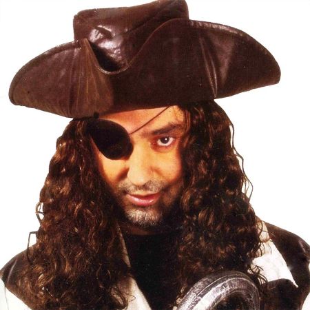 Sombrero Pirata John Silver con pelo