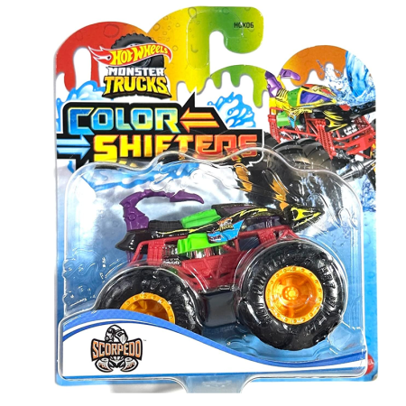 Coche Hot Wheels Monster Trucks color shifters
