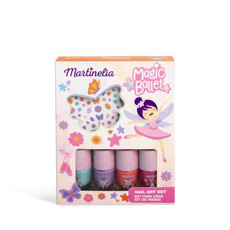 Set de uñas  y pegatinas Magic Ballet