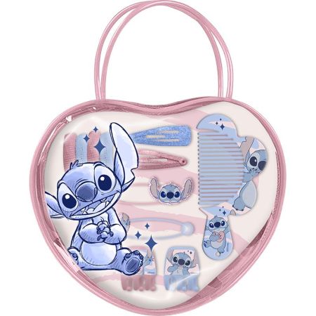 Stitch bolso corazón con accesorios del pelo