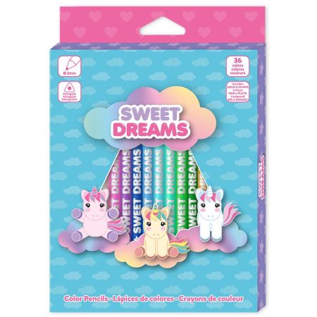 Sweet Dreams 36 lápices de colores triangular