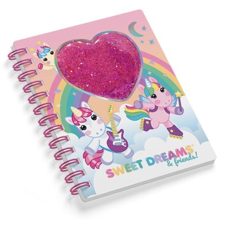 Sweet Dreams libreta con purpurina