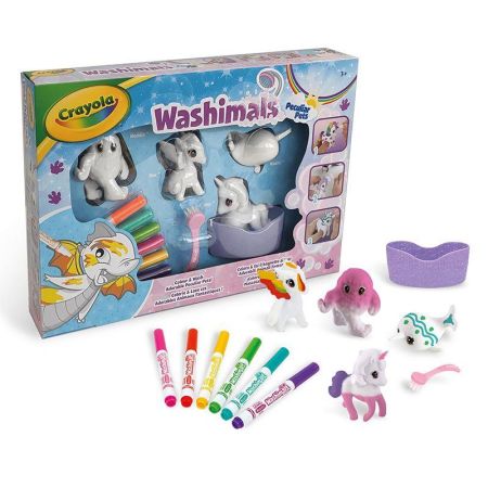 Washimals Animales Fantásticos 4 figuras y bañera