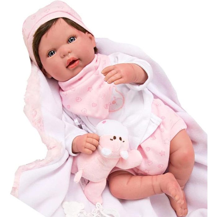 Comprar Bebé reborn Aina 45 cm con manta y peluche de Arias. +3 Anos