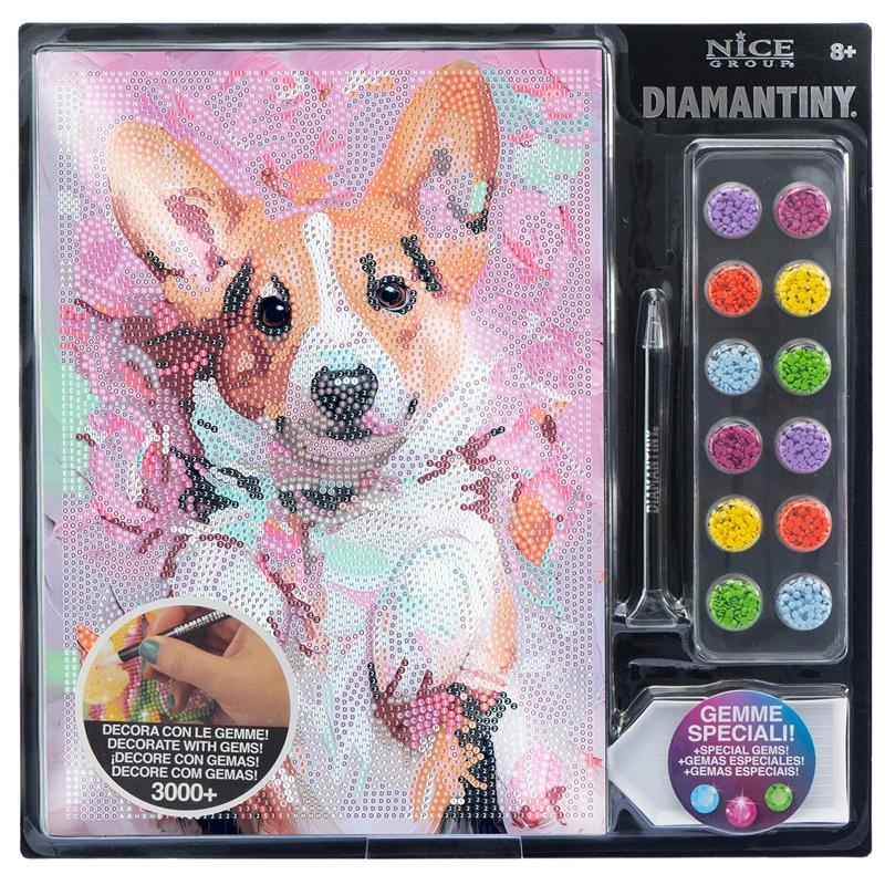 Diamantiny pintar con diamantes perros Corgi